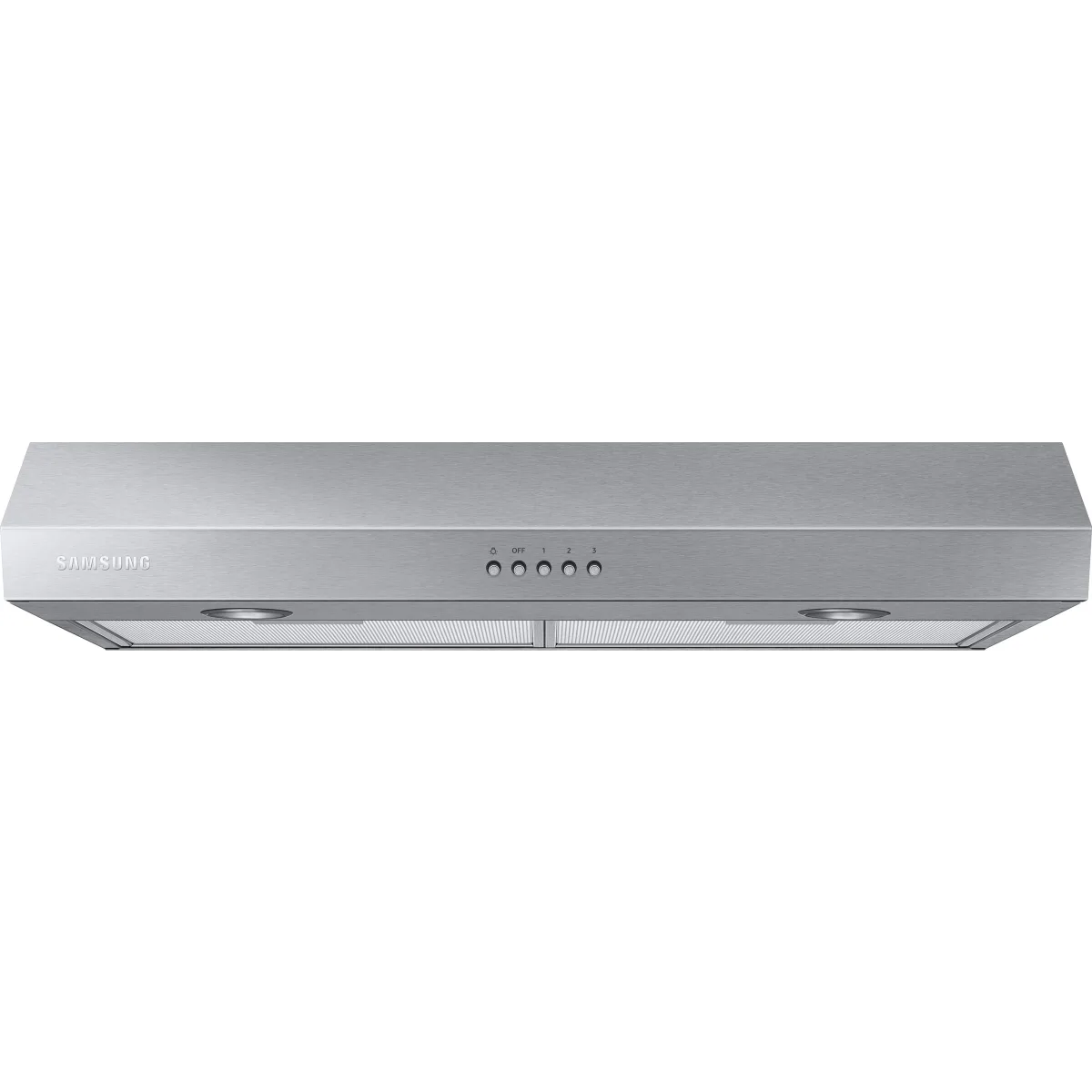 Samsung - NK30B3500US - 30 Inch Under Cabinet Convertible Range Hood with 3-Speed, 350 CFM Motor, LED Lighting, Removable Filters, 60 dBA Noise Level and Push Button Controls