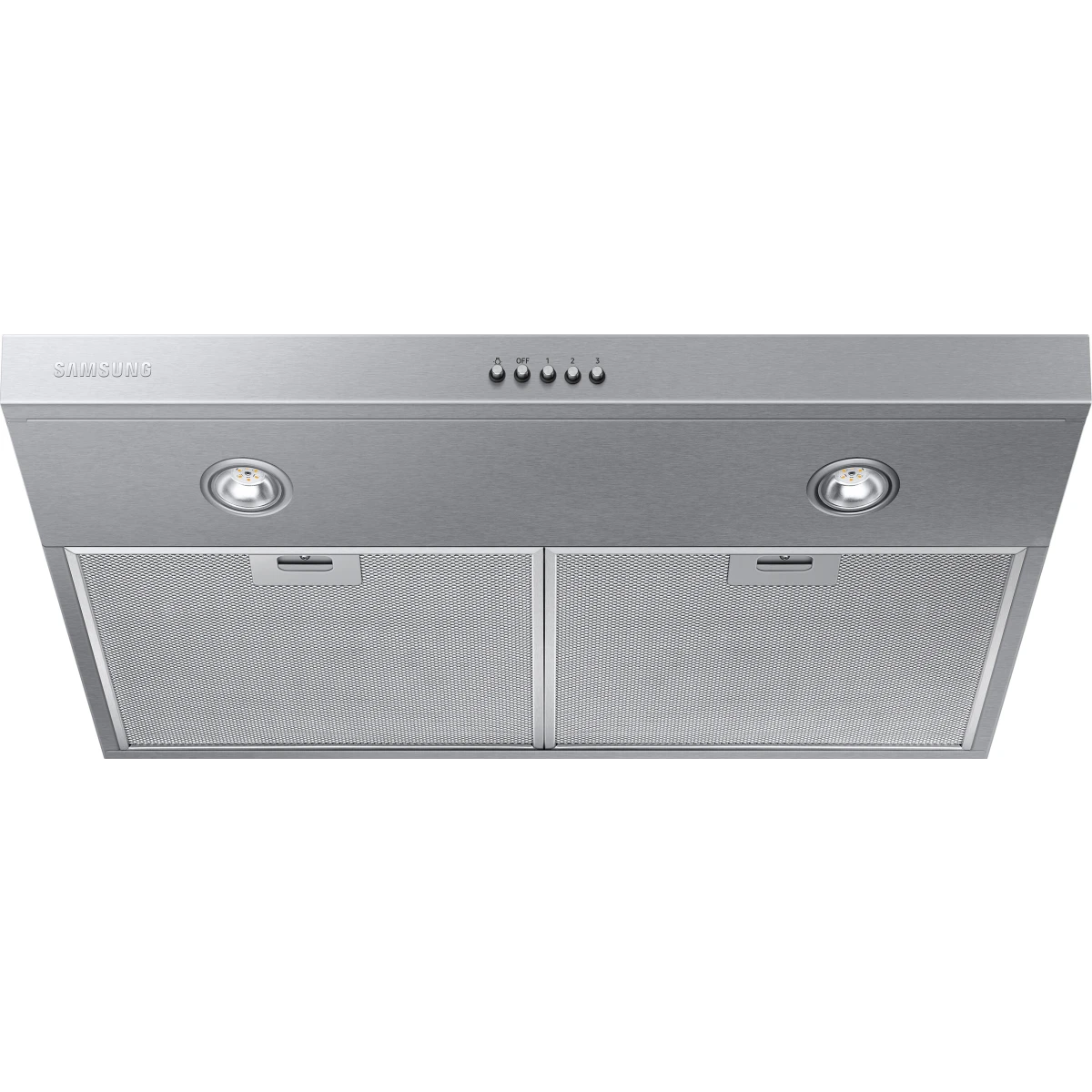 Samsung - NK30B3500US - 30 Inch Under Cabinet Convertible Range Hood with 3-Speed, 350 CFM Motor, LED Lighting, Removable Filters, 60 dBA Noise Level and Push Button Controls