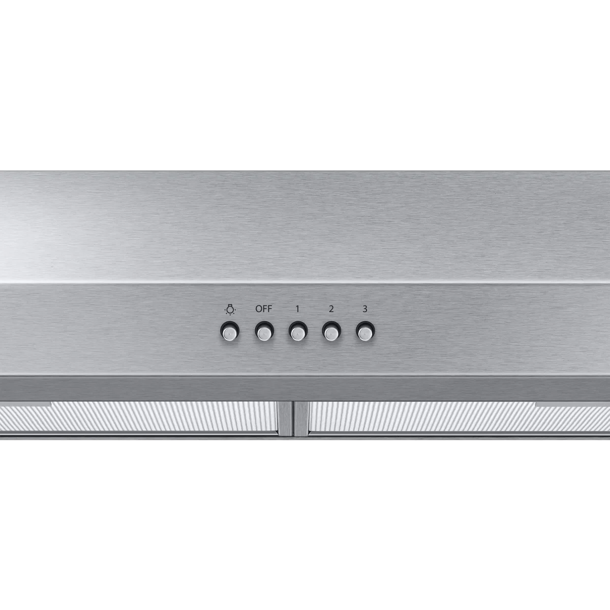 Samsung - NK30B3500US - 30 Inch Under Cabinet Convertible Range Hood with 3-Speed, 350 CFM Motor, LED Lighting, Removable Filters, 60 dBA Noise Level and Push Button Controls