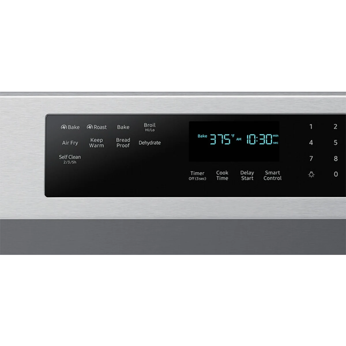 Samsung - NX60A6711SS - 30 Inch Freestanding Gas Smart Range with 5 Sealed Burners, 6.0 Cu. Ft. Capacity, Storage Drawer, Edge-to-Edge Grates, Convection+, Air Fry, Self Clean, Wi-Fi & Voice Connectivity, Non-stick Griddle, Dual Ring Burner
