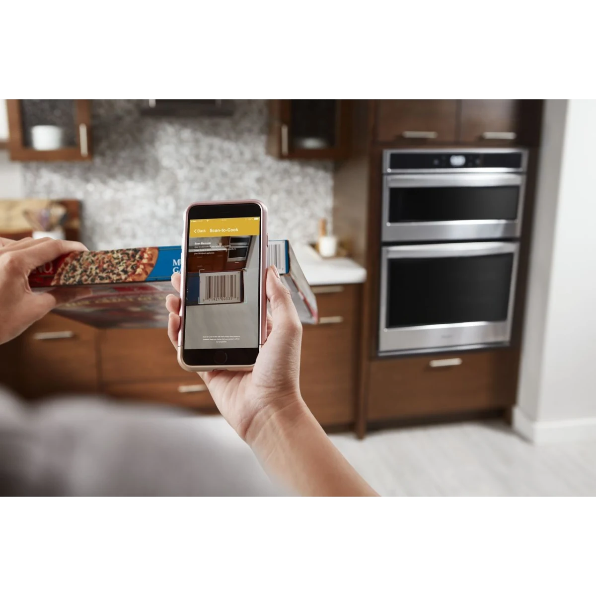 Whirlpool - WOC54EC0HS - 30 Inch Smart Combination Wall Oven with Frozen Bake™ Technology, Temperature Sensor Multi-Step Cooking Rapid Preheat Keep Warm Setting Star K Compliant Sabbath Mode 6.4 cu. ft. Total Capacity