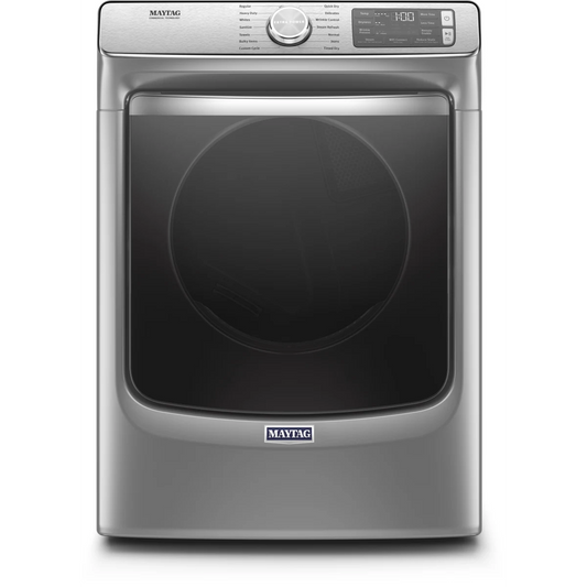 Maytag - MED8630HC - 27 Inch Electric Smart Dryer with 7.3 Cu. Ft. Capacity, Extra Power Button, Advanced Moisture Sensing Plus, Remote Start, 4 Dry Cycles, Steam Options, Quick Dry, Sanitize Cycle, ADA Compliant