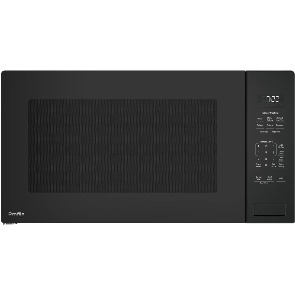 GE Profile - PCWK22U1WDD - 2.2 cu. ft. Built-In Microwave Oven with 1,100 Watts, Scan-to-Cook Technology, Weight/Time Defrost, Glass Turntable, ADA Compliant, and Optional Trim Kit (Sold Separately): Gray