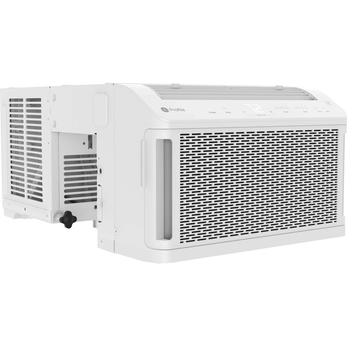 GE Profile - PHNT10CC - Window Smart Air Conditioner with Sleep Mode, 24-Hour On/Off Timer, Dry Mode, Eco Mode, Wi-Fi, Voice Control, Geolocation, Inverter Technology, ClearView™, Flex-Depth Design, Remote Control, and ENERGY STAR®: 10300 BTU