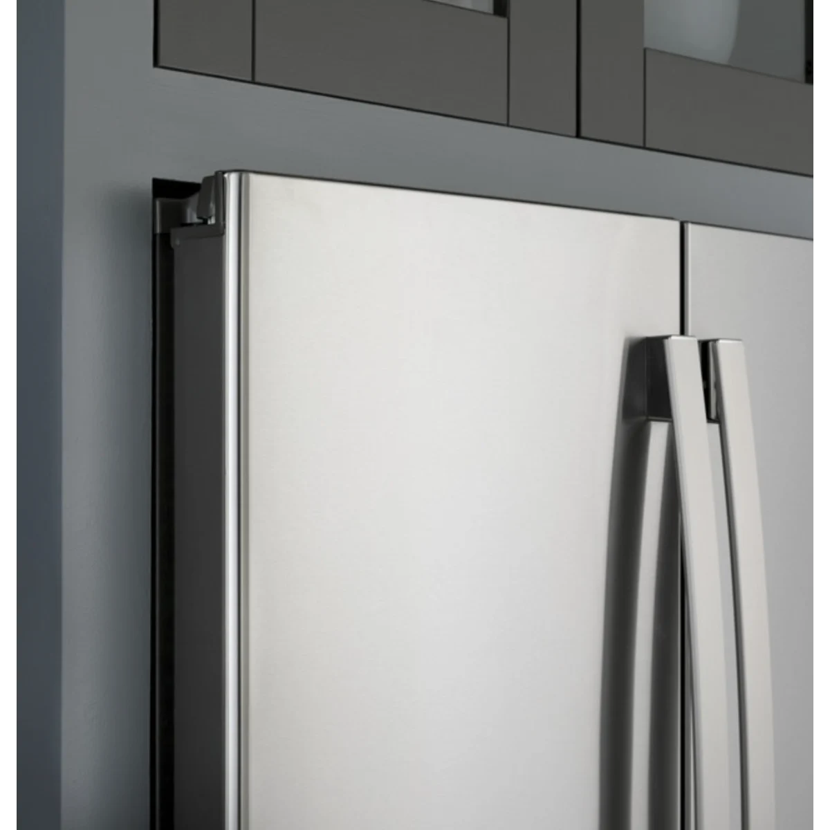 GE Profile - PJD23BYWFS - 36 Inch Counter-Depth 4-Door French-Door Smart Refrigerator with 23.3 cu. ft. Capacity, 4 Split Shelves, Convertible Drawer, Door-in-Door Storage, AutoFill Pitcher, Ice Maker, and ENERGY STAR®