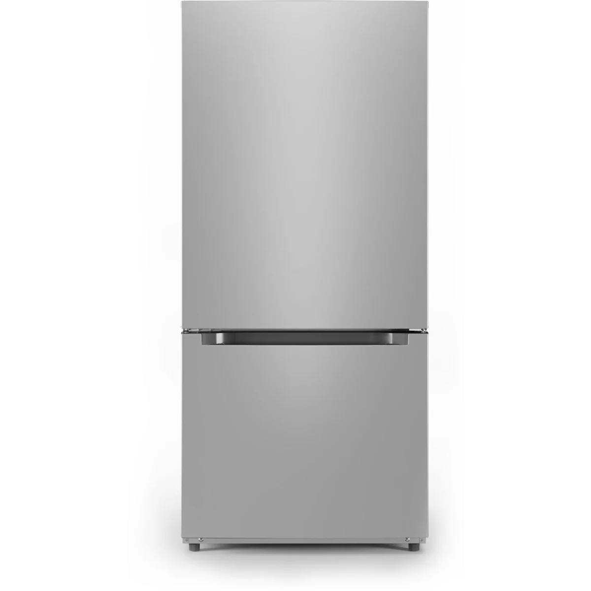 Midea - MRB19B7AST - 30 Inch Bottom Mount Refrigerator with 18.7 Cu. Ft. Capacity, Adjustable Glass Shelves, Crisper Drawer, Electronic Control, LED Lighting, Automatic Defrost, and ENERGY STAR Certified: Stainless Steel