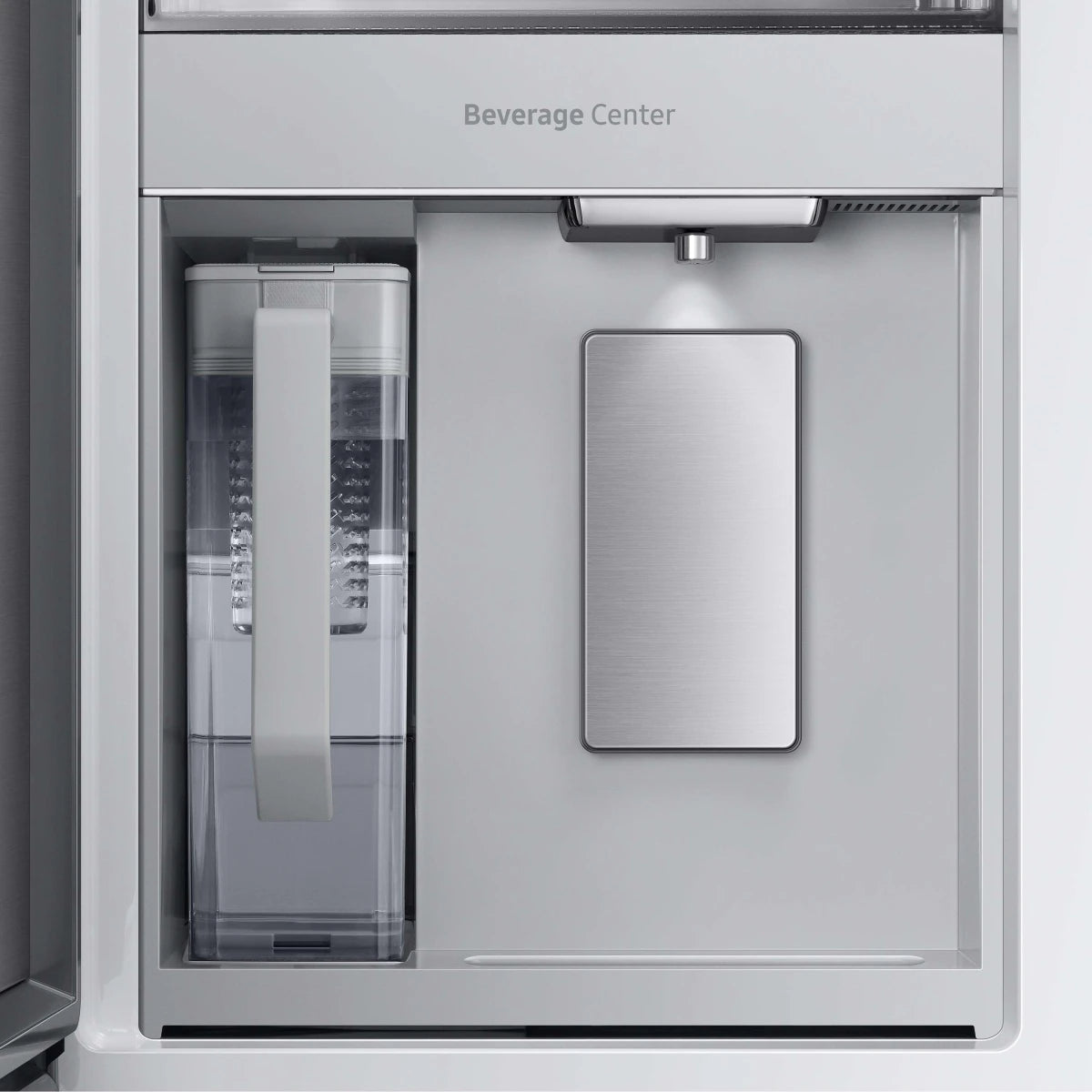 Samsung BESPOKE - RF29BB89008M - 36 Inch Freestanding Smart 4-Door French Door Refrigerator with 29 cu. ft. Capacity, 4 Shelves, Gallon Bin, FlexZone, Family Hub, Twin Cooling+, Beverage Center, Dual Ice Maker: Charcoal Glass/Matte Black Steel