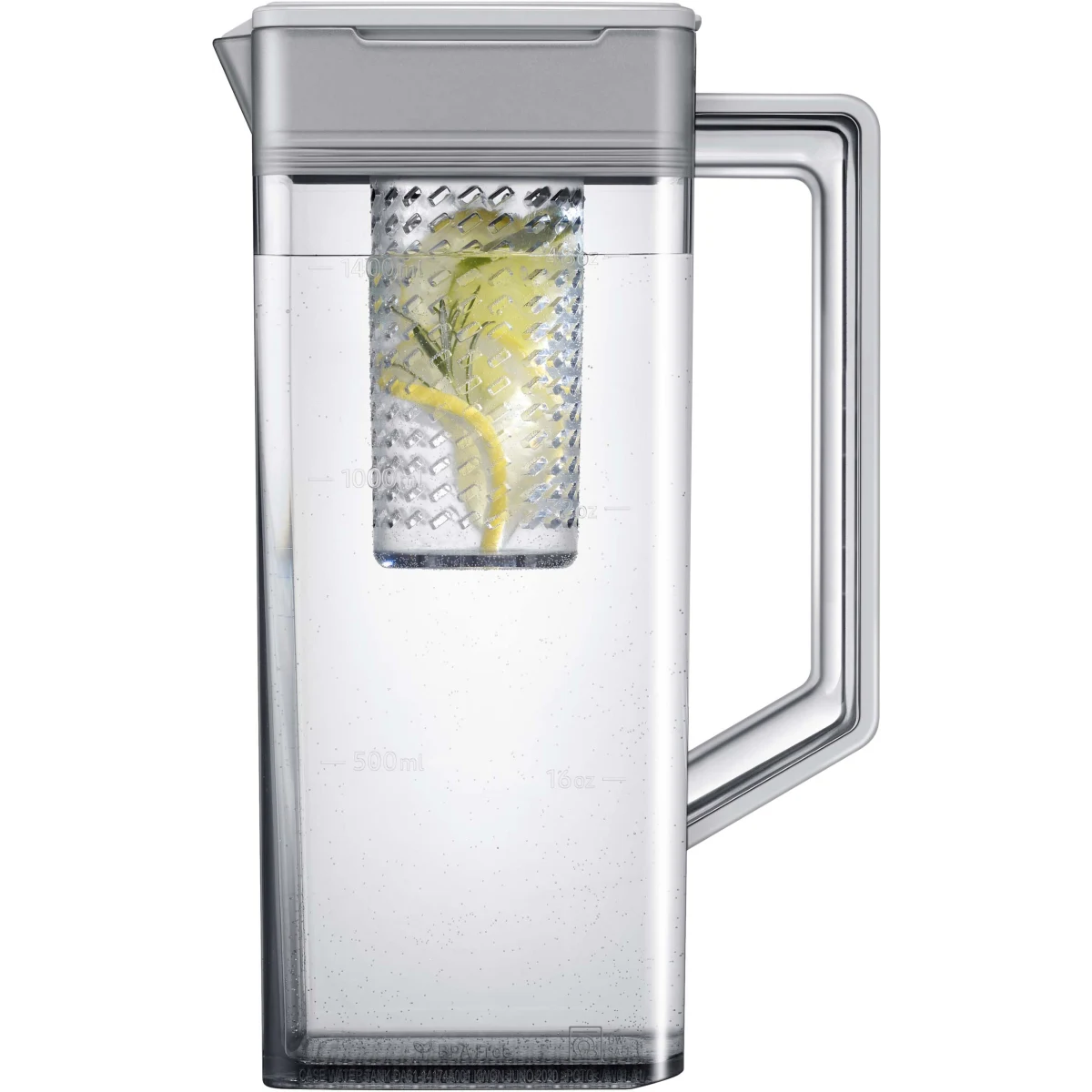 Samsung BESPOKE - RF29BB89008M - 36 Inch Freestanding Smart 4-Door French Door Refrigerator with 29 cu. ft. Capacity, 4 Shelves, Gallon Bin, FlexZone, Family Hub, Twin Cooling+, Beverage Center, Dual Ice Maker: Charcoal Glass/Matte Black Steel