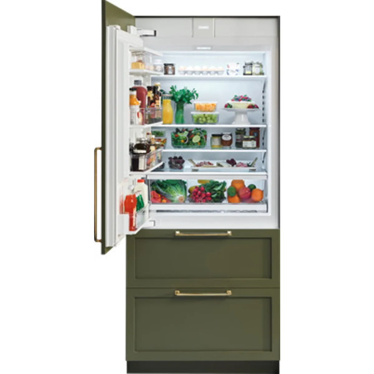 Sub Zero - IT-36CIID - Legacy Model - 36" Designer Over-and-Under Refrigerator/Freezer with Internal Dispenser and Ice Maker - Panel Ready