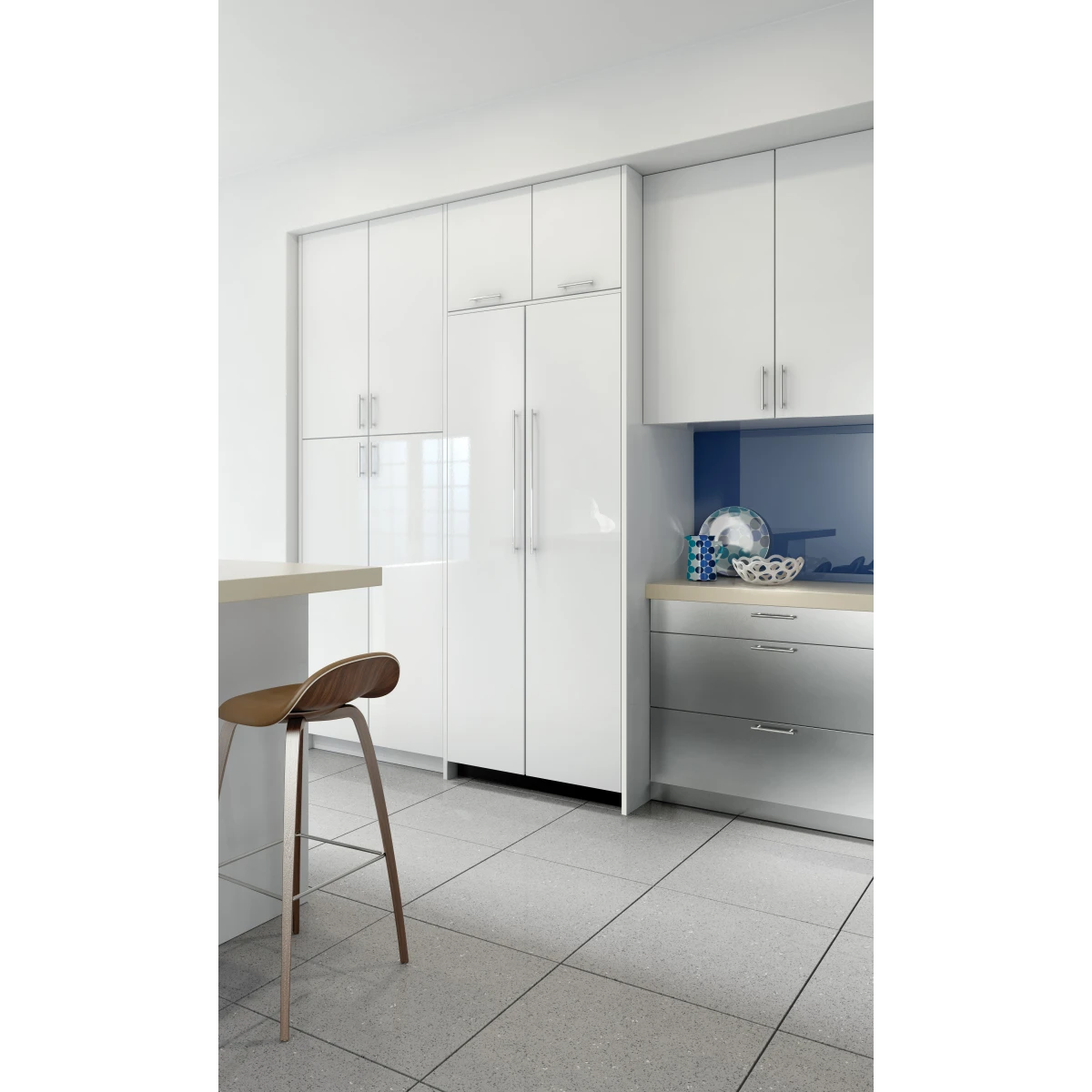 Sub-Zero Designer Series - DEC1850FIL - 18 Inch Smart Freezer Column with 8.8 cu. ft. Capacity, ClearSight™ LED Lighting System, Touch Control Panel, Night Mode, Adjustable Door Shelves, Magnetic Door Seal System, Automatic Ice Maker, and Star-K Certified