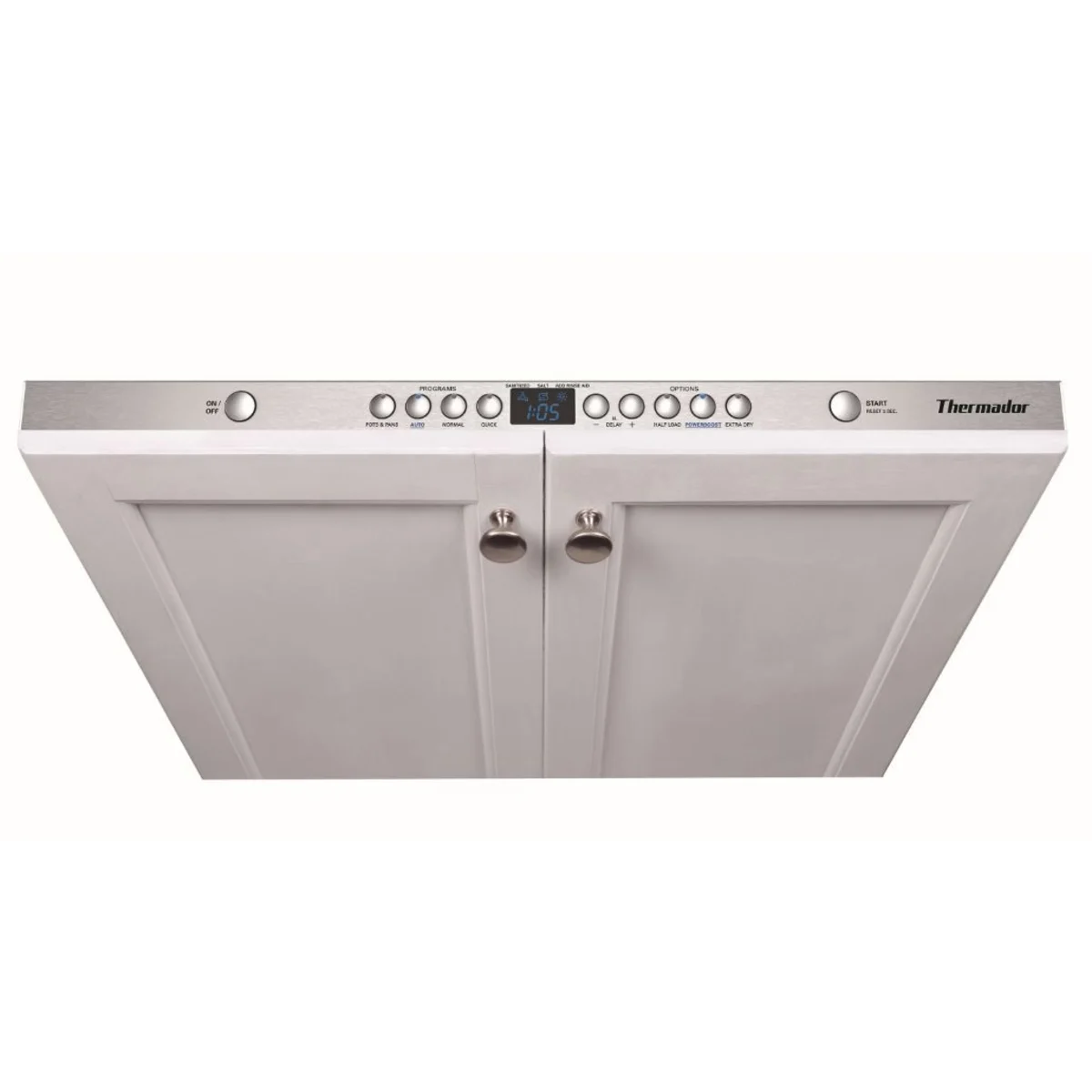 Thermador Emerald Series - DWHD440MPR - Fully Integrated Dishwasher with 4 Options, Blue Indicator Light, 15 Plate Settings, Sens-A-Wash, Extra Dry Option, Energy Star Qualified and Requires Custom Panel