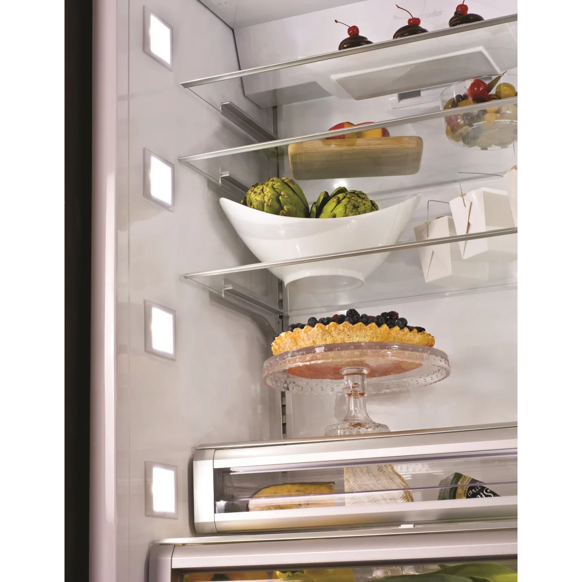 Thermador-T30BB810SS-30 Inch-16 Cu Ft Built-In Bottom-Freezer Refrigerator with Freedom Hinge, SuperFreeze, Internal Ice Maker, 16 cu. ft. Capacity