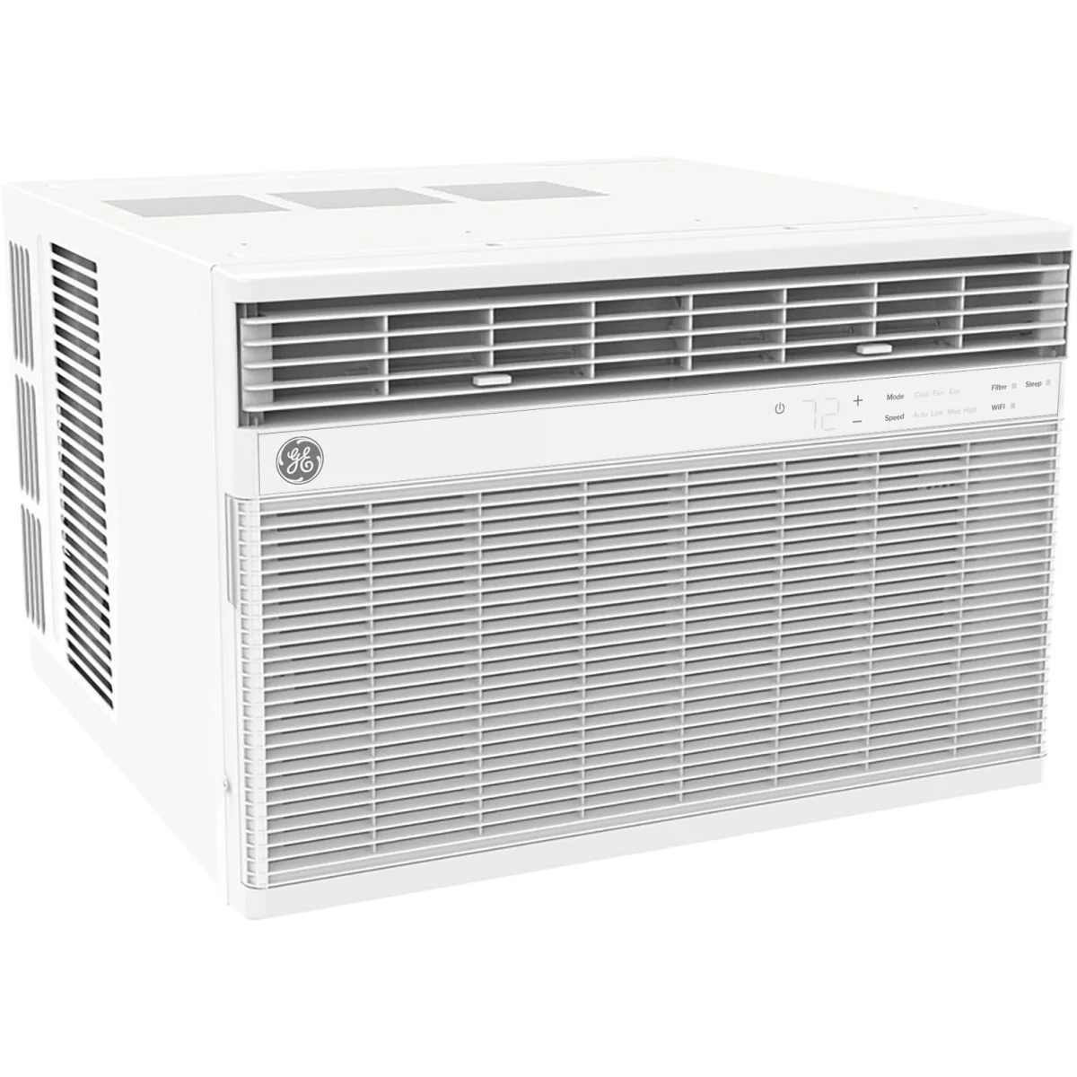 GE - AWCS24WWF - 24,000 BTU Smart Window Air Conditioner with Electronic Control, Full-Function Remote Control, and Large Rooms up to 1,500 sq. ft. Cooling Area