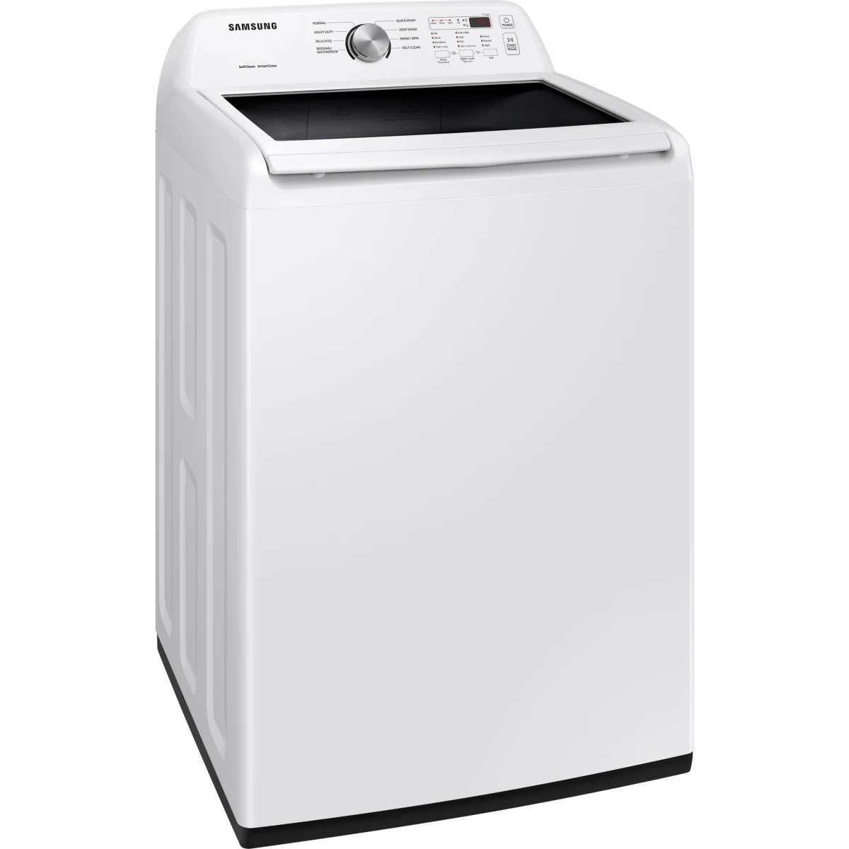 Samsung - WA45T3200AW - 27 Inch Top Load Washer with 4.5 Cu. Ft. Capacity, Vibration Reduction Technology+, Diamond Drum Interior, Smart Care, 8 Wash Cycles, Quick Wash, and Self Clean