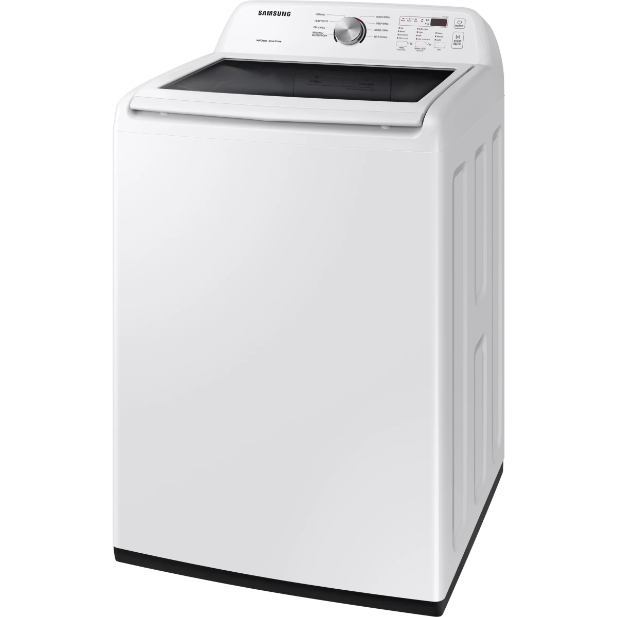 Samsung - WA45T3200AW - 27 Inch Top Load Washer with 4.5 Cu. Ft. Capacity, Vibration Reduction Technology+, Diamond Drum Interior, Smart Care, 8 Wash Cycles, Quick Wash, and Self Clean