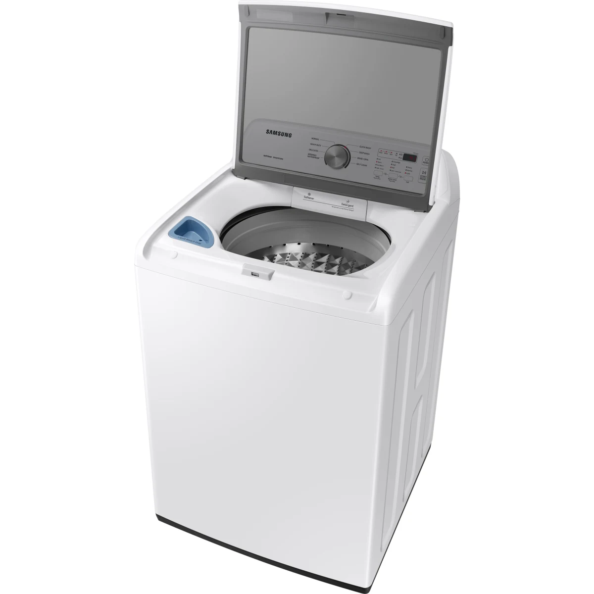 Samsung - WA45T3200AW - 27 Inch Top Load Washer with 4.5 Cu. Ft. Capacity, Vibration Reduction Technology+, Diamond Drum Interior, Smart Care, 8 Wash Cycles, Quick Wash, and Self Clean
