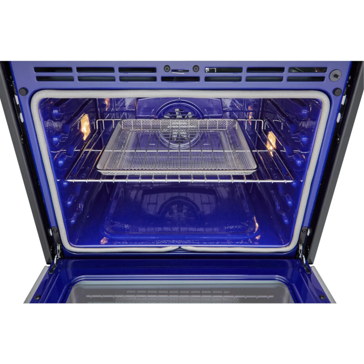 LG - WDEP9423F - 30 Inch Double Electric Smart Wall Oven with 9.4 cu. ft. Convection Ovens, EasyClean® + Self Clean, Air Fry, ThinQ® Technology, and SmoothTouch® Controls: PrintProof™ Stainless Steel
