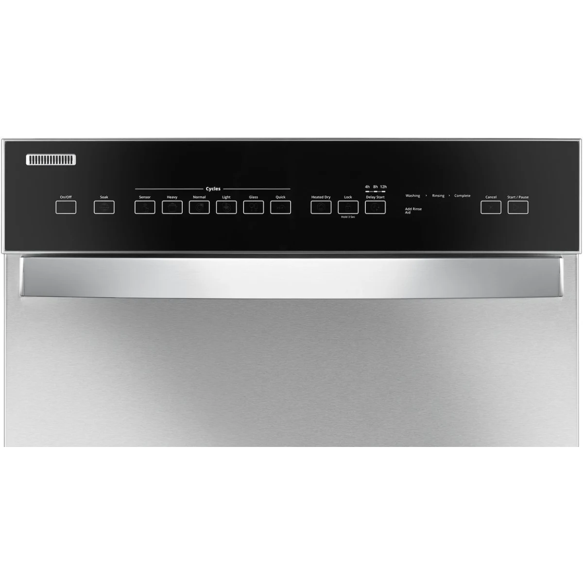Whirlpool - WDF550SAHS - 24 Inch Full Console Dishwasher with 12 Place Settings, 51 dBA, 6 Wash Cycles, Adjustable Upper Rack, Sensor Cycle, Cycle Memory, Heated Dry,