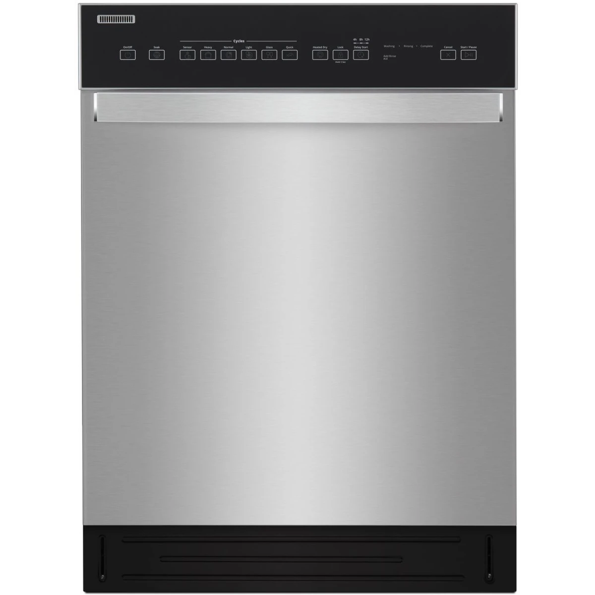 Whirlpool - WDF550SAHS - 24 Inch Full Console Dishwasher with 12 Place Settings, 51 dBA, 6 Wash Cycles, Adjustable Upper Rack, Sensor Cycle, Cycle Memory, Heated Dry,