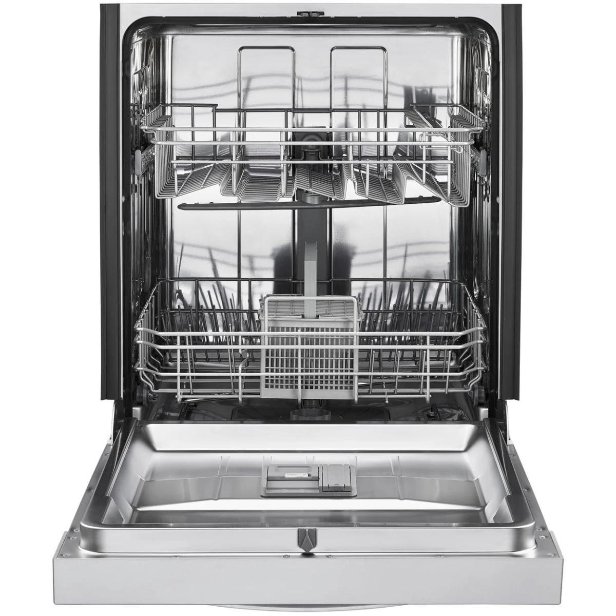 Whirlpool - WDF550SAHS - 24 Inch Full Console Dishwasher with 12 Place Settings, 51 dBA, 6 Wash Cycles, Adjustable Upper Rack, Sensor Cycle, Cycle Memory, Heated Dry,