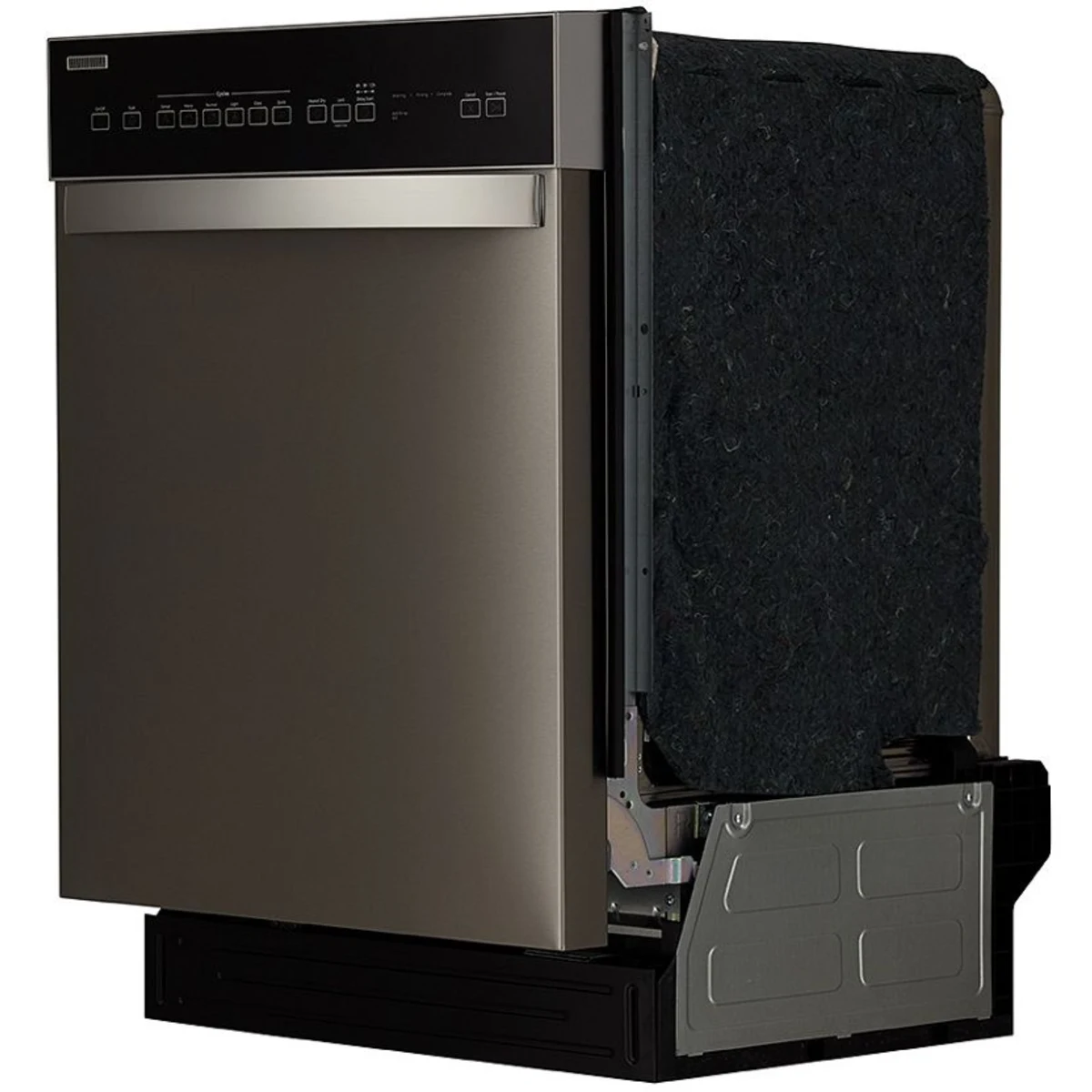 Whirlpool - WDF550SAHS - 24 Inch Full Console Dishwasher with 12 Place Settings, 51 dBA, 6 Wash Cycles, Adjustable Upper Rack, Sensor Cycle, Cycle Memory, Heated Dry,