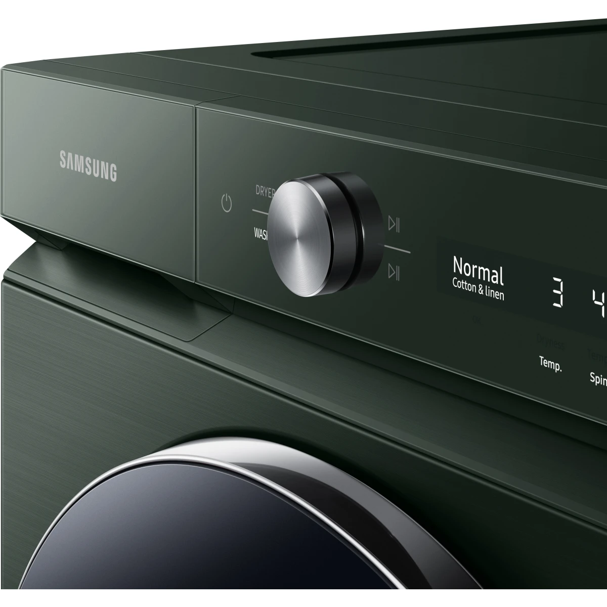 Samsung BESPOKE - WF53BB8900AG - 27 Inch Smart Front Load Washer with 5.3 cu. ft. Capacity, 25 Wash Cycles, AI Smart Dial, Vibration Reduction Technology+, Auto Dispense
