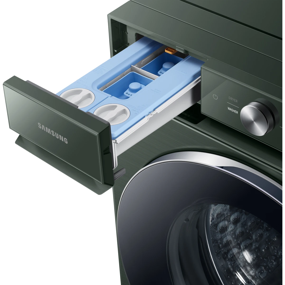 Samsung BESPOKE - WF53BB8900AG - 27 Inch Smart Front Load Washer with 5.3 cu. ft. Capacity, 25 Wash Cycles, AI Smart Dial, Vibration Reduction Technology+, Auto Dispense