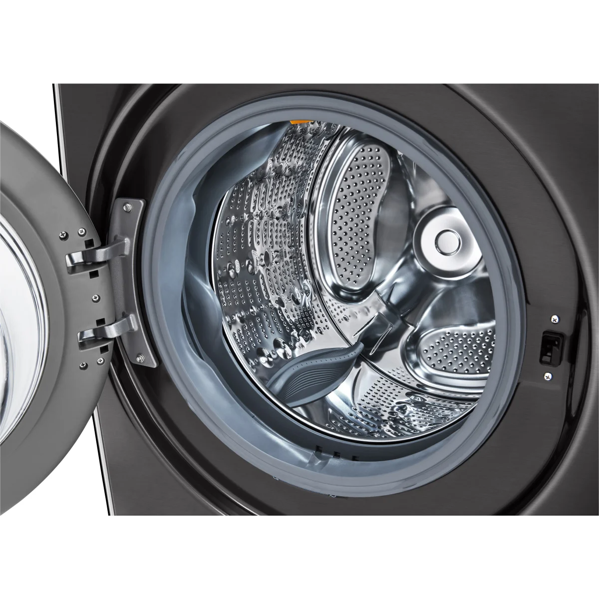 LG - WM4000HBA - 27 Inch Smart Front Load Washer with 4.5 Cu. Ft. Capacity, SenseClean™, SmartThinQ®, SmartDiagnosis™,Sanitary, Allergiene™, ColdWash™, NSF Certified, and Energy Star® Rated: Black Steel