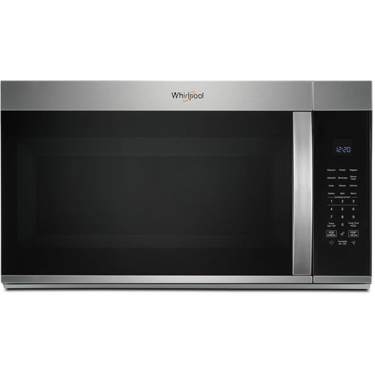Whirlpool - WMMS3330RZ - 1.9 cu. ft. Over-the-Range Microwave Oven with 1,000 Watts, 3-Speed 300 CFM Venting System, Sensor Cook, Glass Turntable, and Cooktop Lighting: Fingerprint Resistant Stainless Steel