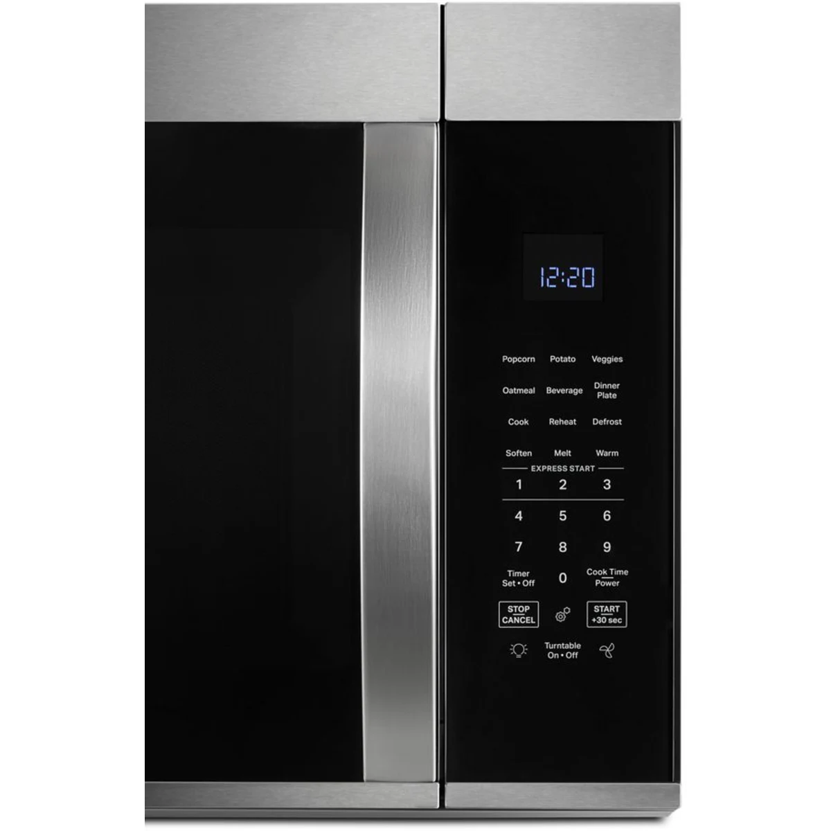 Whirlpool - WMMS3330RZ - 1.9 cu. ft. Over-the-Range Microwave Oven with 1,000 Watts, 3-Speed 300 CFM Venting System, Sensor Cook, Glass Turntable, and Cooktop Lighting: Fingerprint Resistant Stainless Steel
