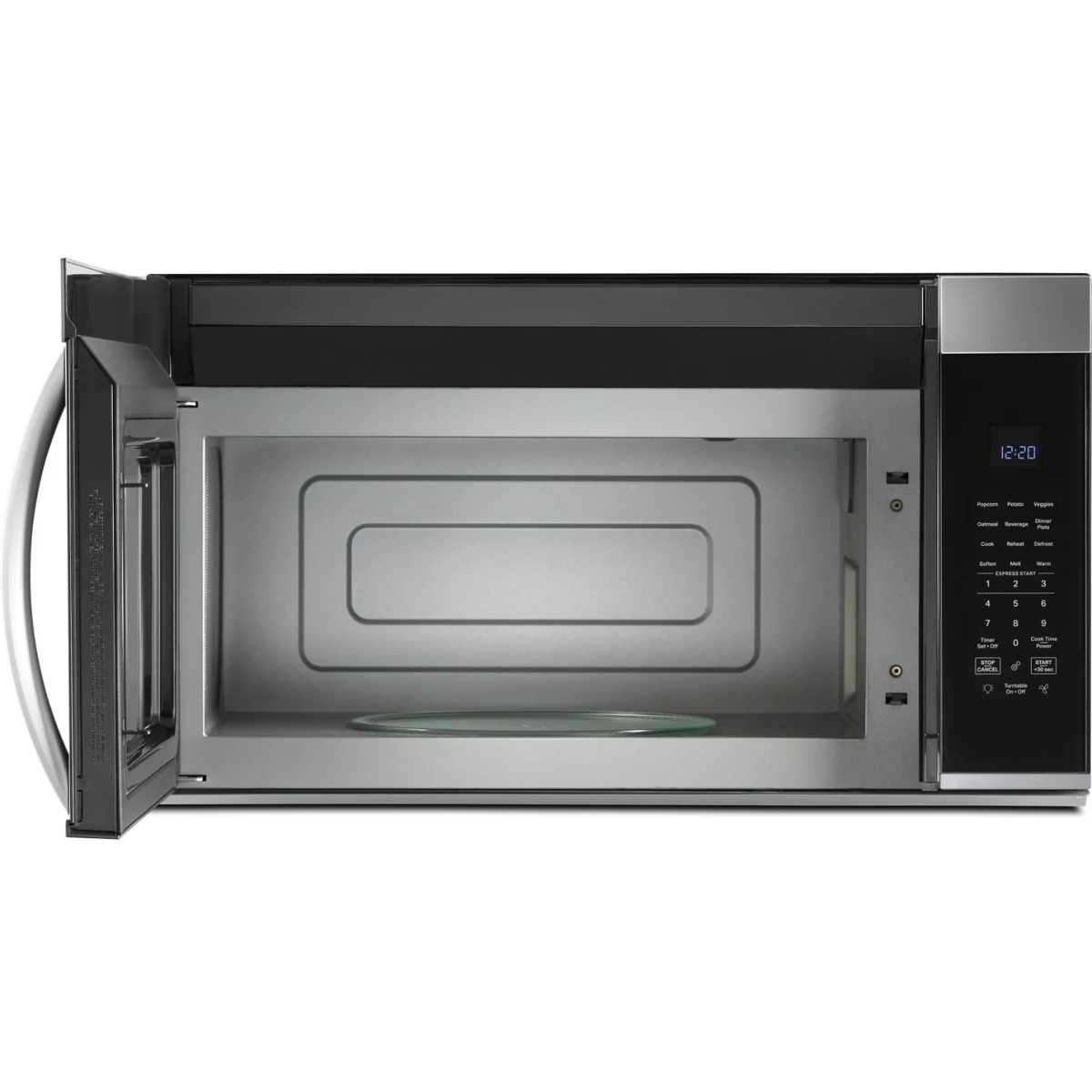 Whirlpool - WMMS3330RZ - 1.9 cu. ft. Over-the-Range Microwave Oven with 1,000 Watts, 3-Speed 300 CFM Venting System, Sensor Cook, Glass Turntable, and Cooktop Lighting: Fingerprint Resistant Stainless Steel