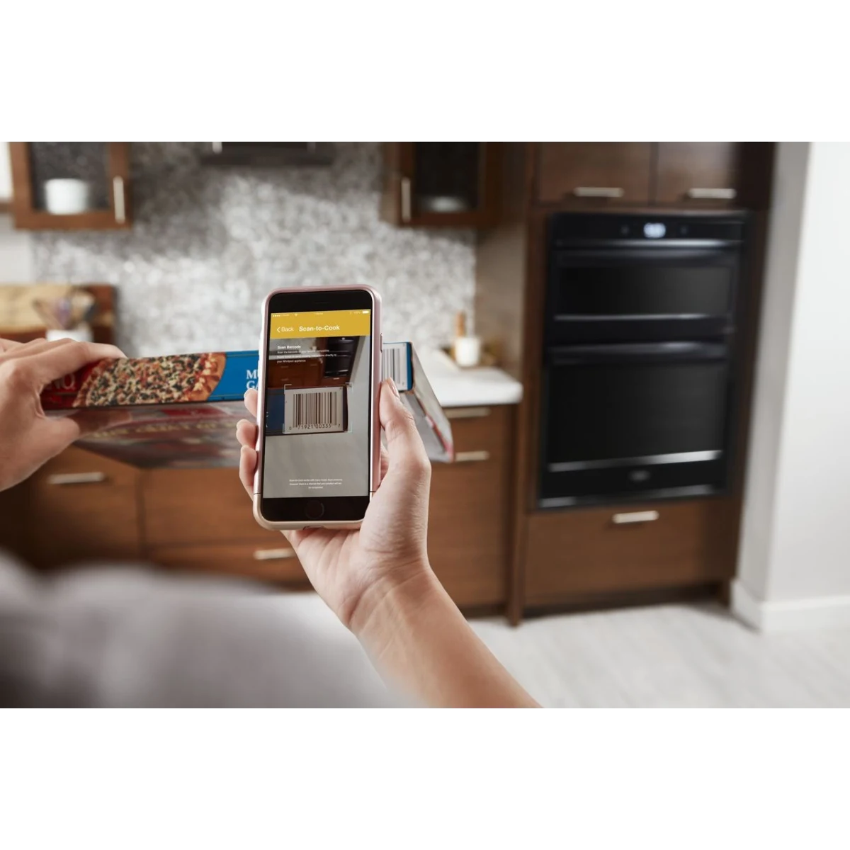 Whirlpool - WOC75EC0HV - 30 Inch Smart Combination Wall Oven with Wi-Fi Connectivity, True Convection, Alexa and Google Home Voice Control, Scan-to-Cook Technology, Frozen Bake™, Touchscreen, Convection Conversion, Nest Learning Thermostat™, Party Mode,