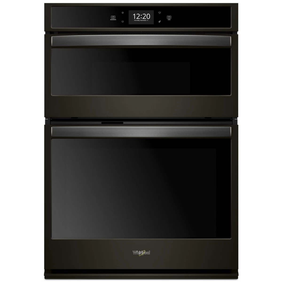 Whirlpool - WOC75EC0HV - 30 Inch Smart Combination Wall Oven with Wi-Fi Connectivity, True Convection, Alexa and Google Home Voice Control, Scan-to-Cook Technology, Frozen Bake™, Touchscreen, Convection Conversion, Nest Learning Thermostat™, Party Mode,