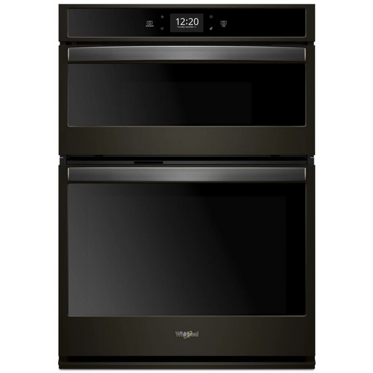 Whirlpool - WOC75EC0HV - 30 Inch Smart Combination Wall Oven with Wi-Fi Connectivity, True Convection, Alexa and Google Home Voice Control, Scan-to-Cook Technology, Frozen Bake™, Touchscreen, Convection Conversion, Nest Learning Thermostat™, Party Mode,