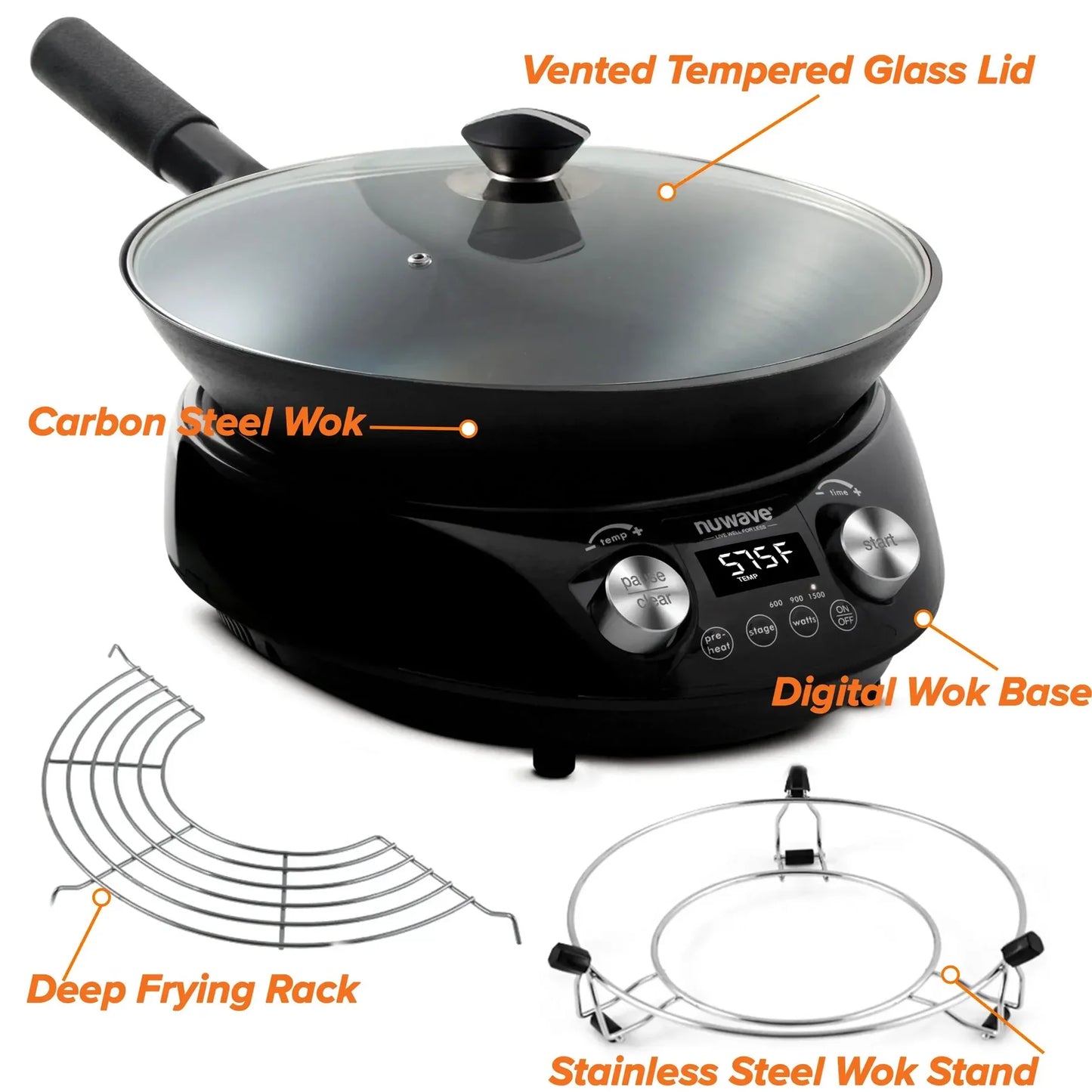 Nuwave - 30803 - Mosaic Precision Induction Wok