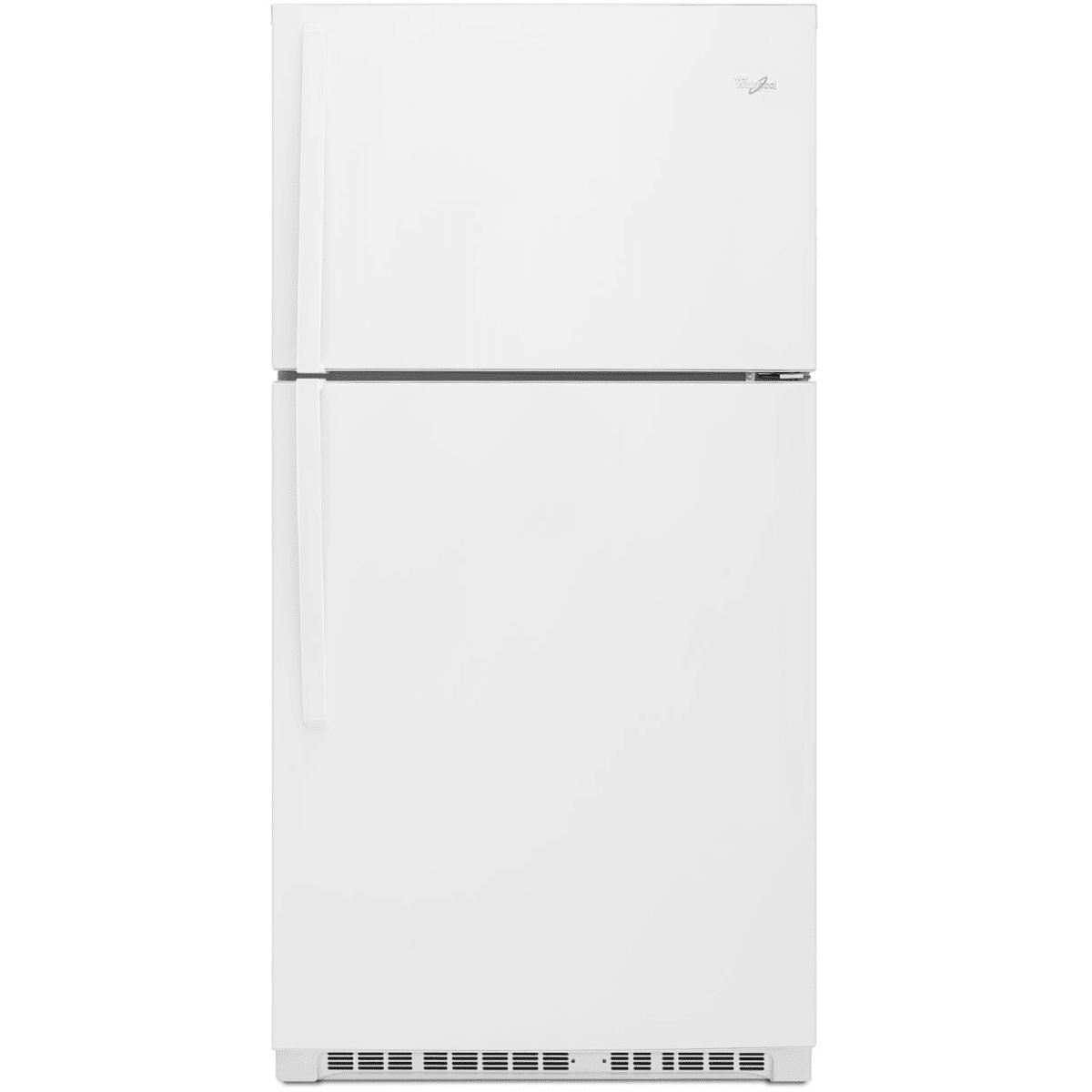 Whirlpool - WRT541SZDW - 33 Inch Top Freezer Refrigerator with 21 Cu. Ft. Total Capacity, Frameless Shelves, Flexi-Slide Bin, Humidity-Controlled Crisper, Gallon Door Storage, LED Lighting, EZ Connect Ice Maker Kit Compatible