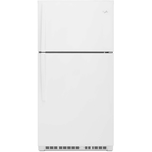 Whirlpool - WRT541SZDW - 33 Inch Top Freezer Refrigerator with 21 Cu. Ft. Total Capacity, Frameless Shelves, Flexi-Slide Bin, Humidity-Controlled Crisper, Gallon Door Storage, LED Lighting, EZ Connect Ice Maker Kit Compatible