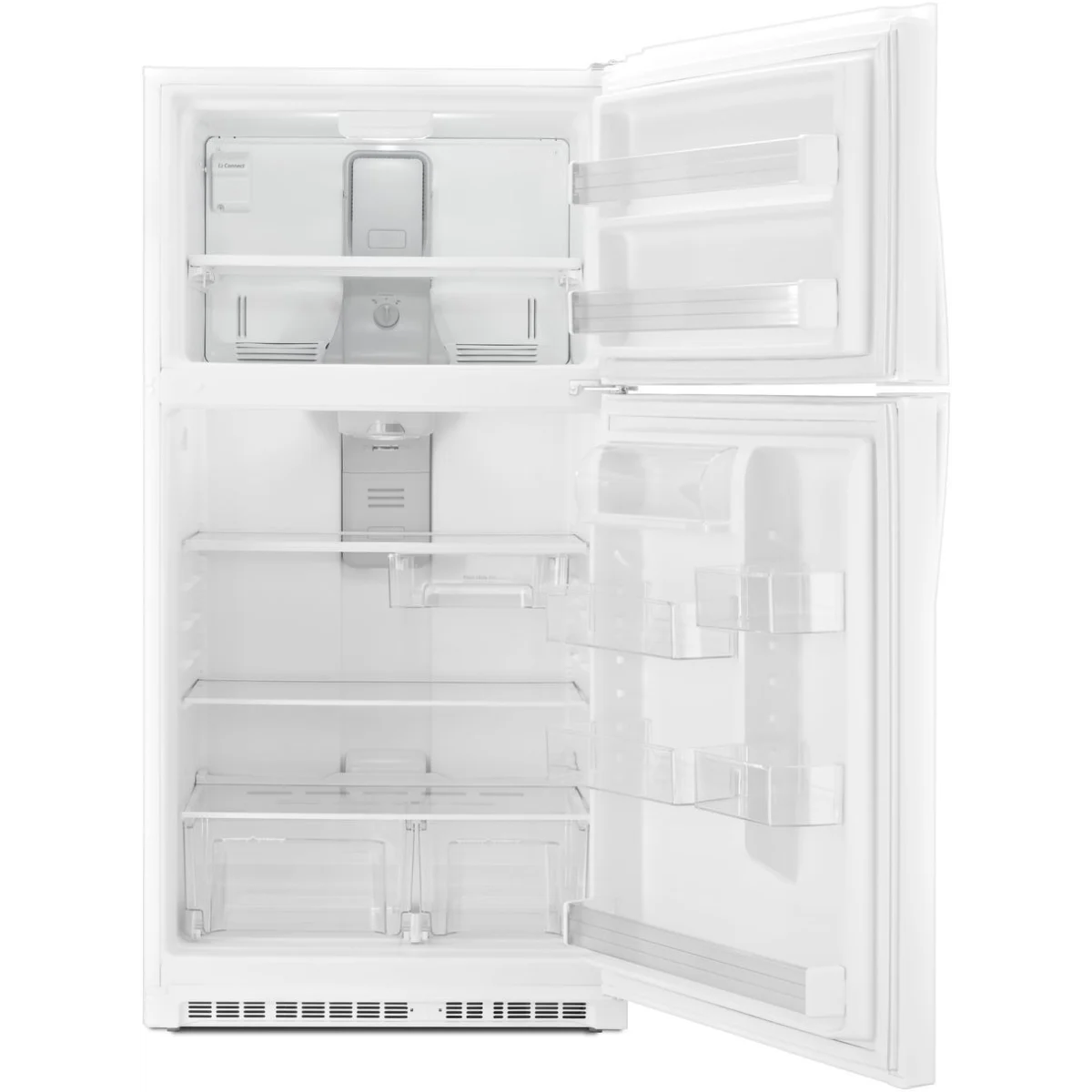 Whirlpool - WRT541SZDW - 33 Inch Top Freezer Refrigerator with 21 Cu. Ft. Total Capacity, Frameless Shelves, Flexi-Slide Bin, Humidity-Controlled Crisper, Gallon Door Storage, LED Lighting, EZ Connect Ice Maker Kit Compatible