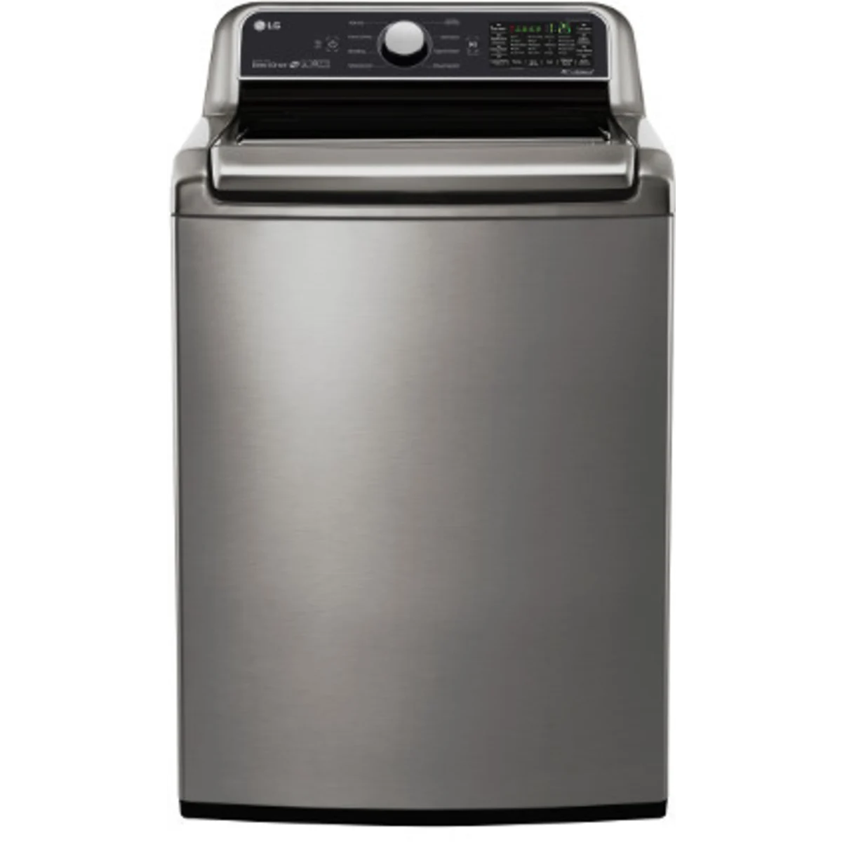 LG - WT7300CV - 27 Inch Top Load Smart Washer with 5.0 Cu. Ft. Capacity, SenseClean™ System, 6Motion™ Technology, TurboWash3D™, LoDecibel™ Operation, SmartThinQ® Technology, ColdWash™, StainCare, and ENERGY STAR®: Graphite Steel