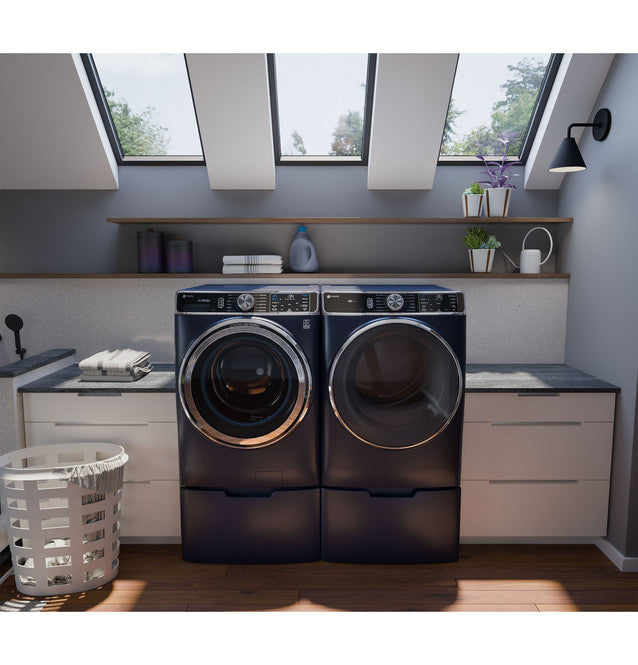 GE - PFW870SPVRS - 28 Inch Smart Front Load Washer with 5.3 cu ft Capacity, Ultra Fresh Vent System+ With Odor Block™, Microban® Antimicrobial Technology, Smart Dispense™ Technology, SmartHQ™ and Dynamic Balancing Technology and Energy Star Certified