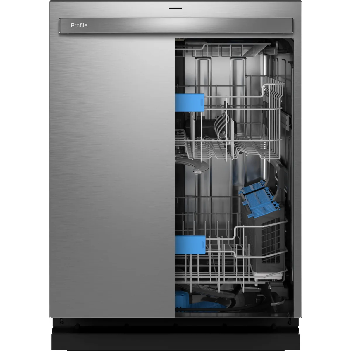 GE Profile - PDT755SYVFS - 24 Inch Fully Integrated Smart Dishwasher with 16 Place Settings, 42 dBa, 6 Wash Cycles, Washing 3rd Rack, UltraFresh System, Twin Turbo Dry Boost™, NSF Certified, and ENERGY STAR®: Fingerprint Resistant Stainless