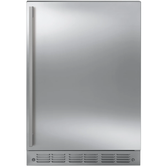 Monogram - ZIBS240NSS - 24 Inch Freestanding/Built-In Undercounter Refrigerator with 4.25 Cu. Ft. Total Capacity, Ice Maker, Slide-Out Wine Shelf, Spillproof Glass Shelves, Digital Touch Control, Soft Interior LED Lighting, Sabbath Mode